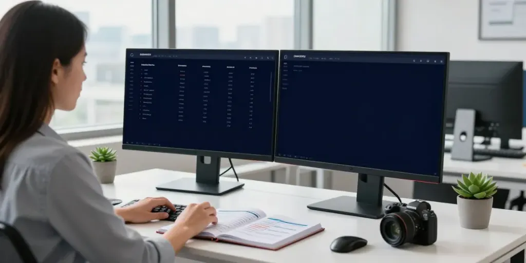 Professional workspace highlighting instant indexing strategies with SEO analytics.